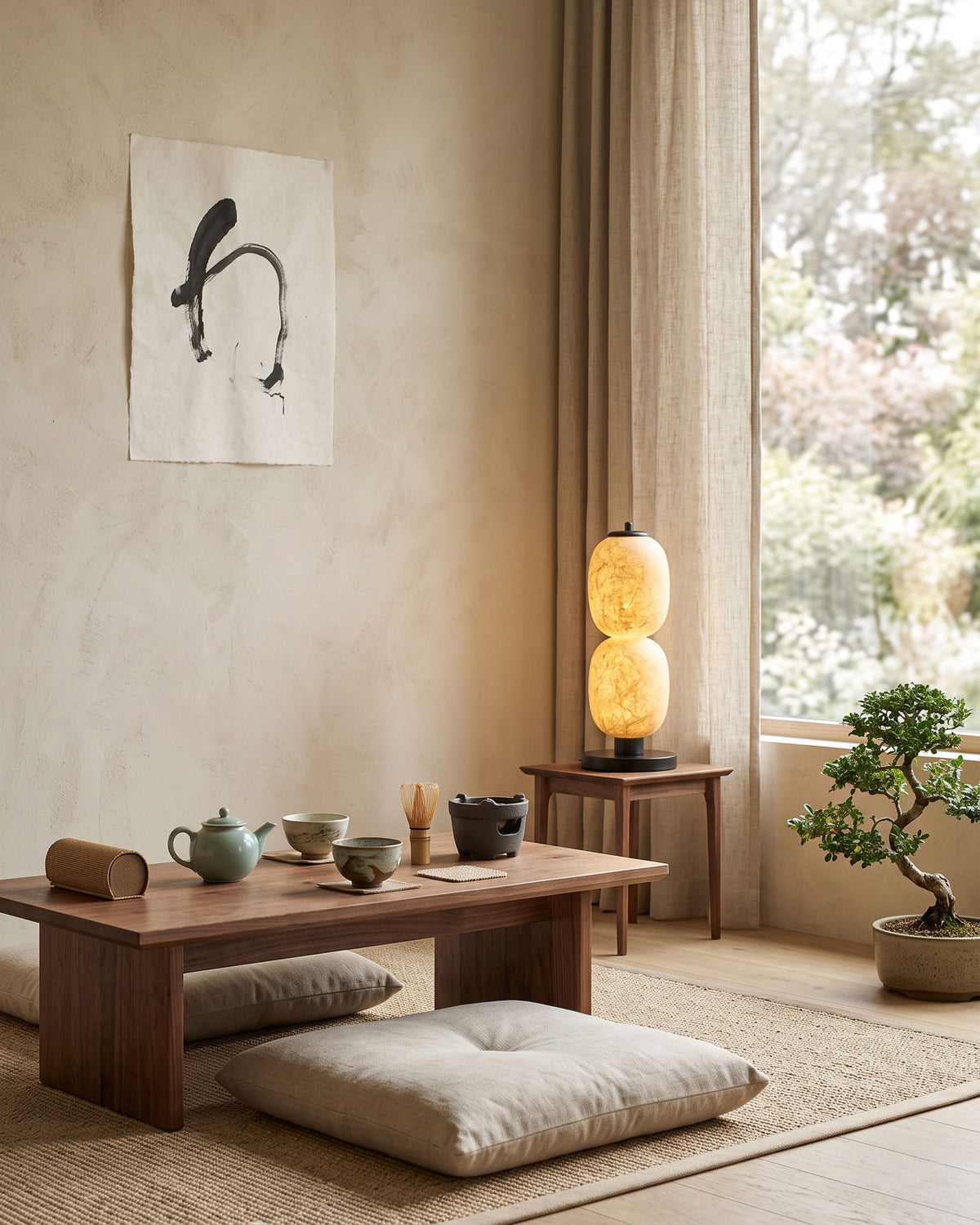 Calum Mulberry Silk Table Lamp – detail 13