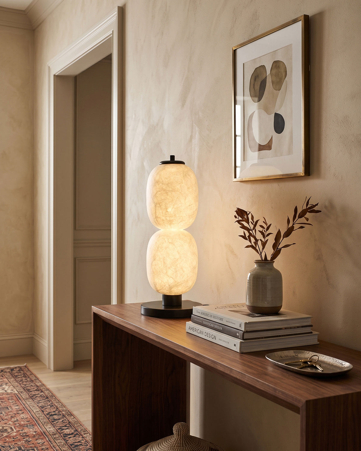 Calum Mulberry Silk Table Lamp – detail 8