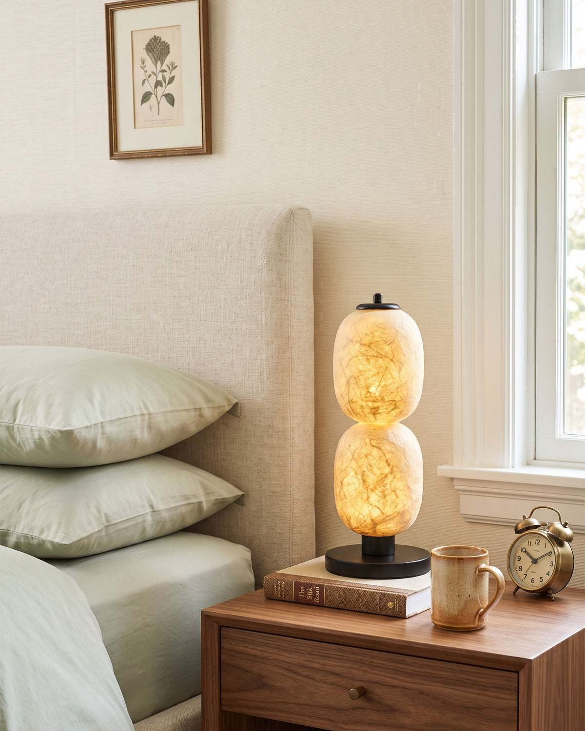 Calum Mulberry Silk Table Lamp – detail 6