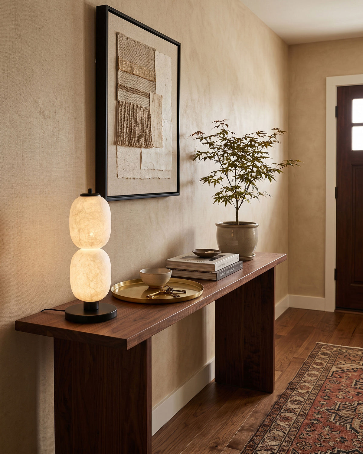 Calum Mulberry Silk Table Lamp – detail 9