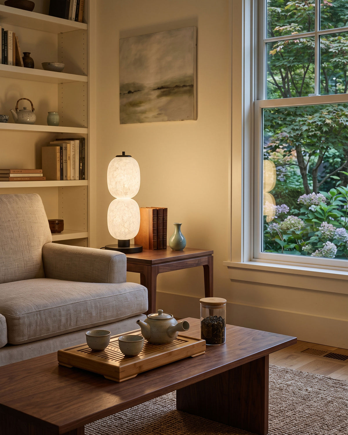 Calum Mulberry Silk Table Lamp – detail 10