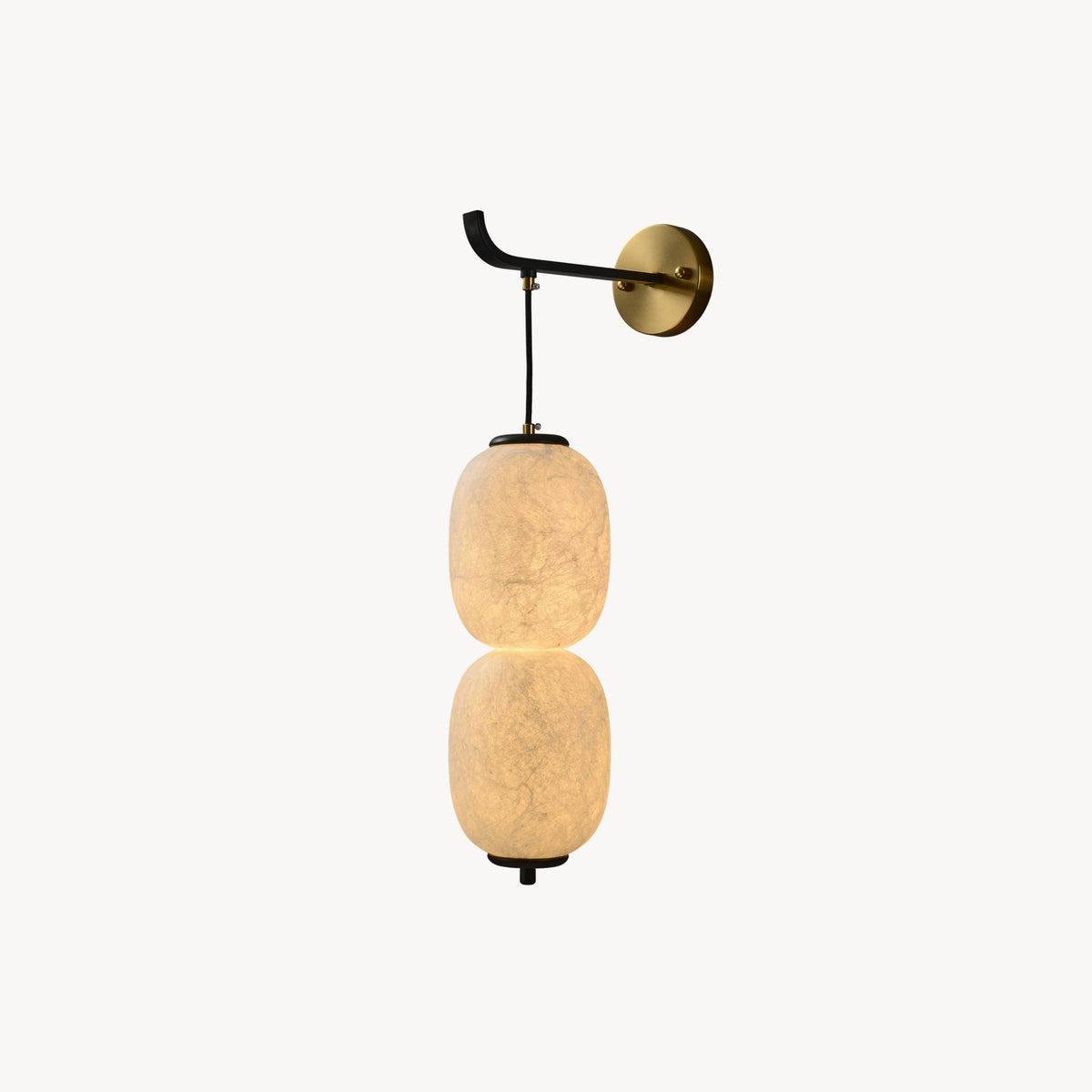 Calum Mulberry Silk Wall Sconce