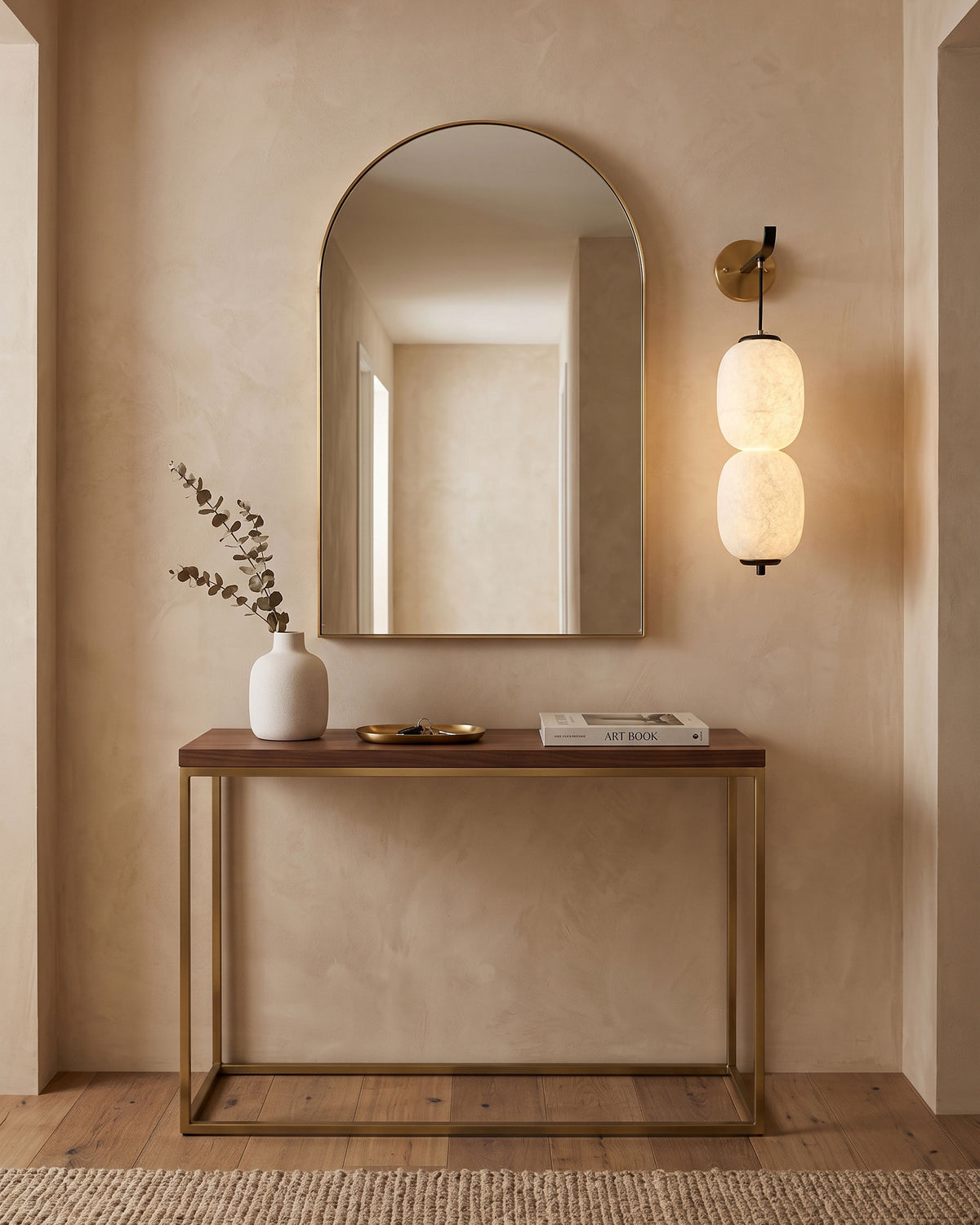 Calum Mulberry Silk Wall Sconce – detail 9