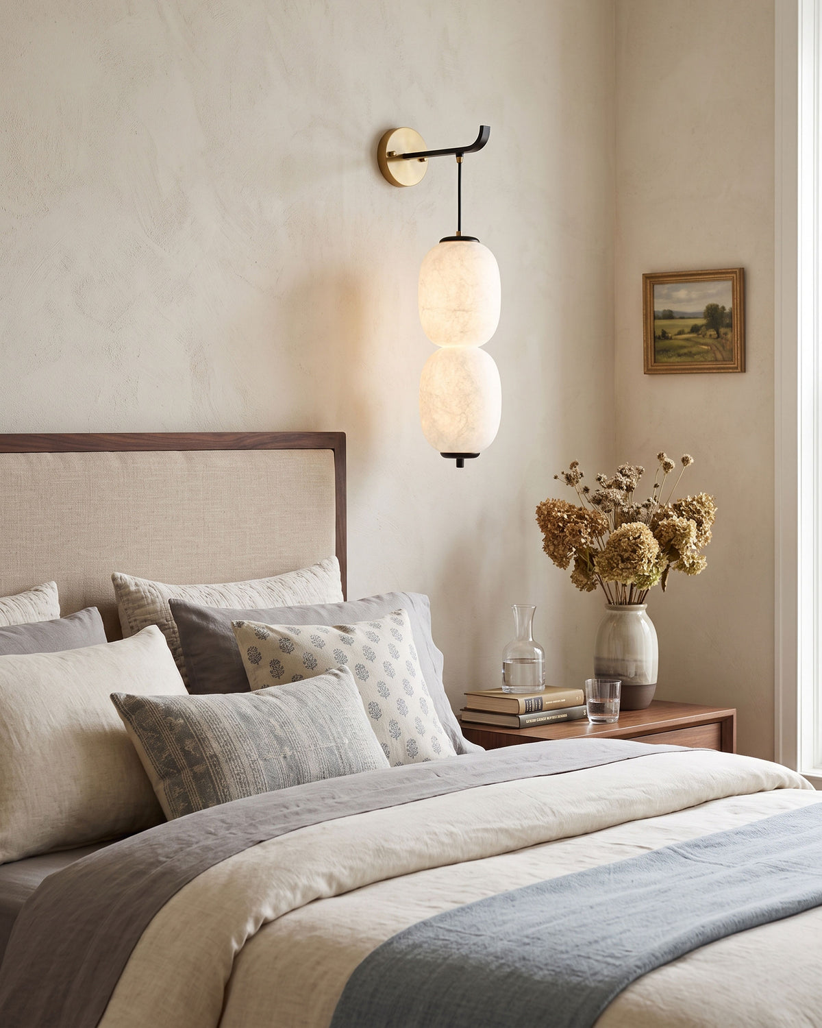 Calum Mulberry Silk Wall Sconce – detail 13