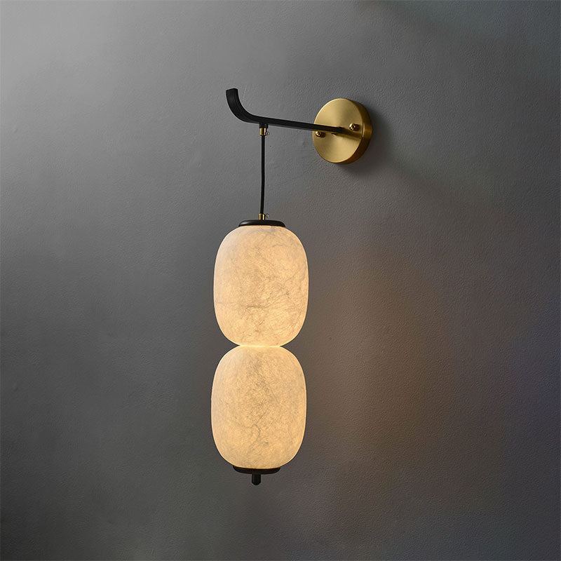 Calum Mulberry Silk Wall Sconce – detail 15