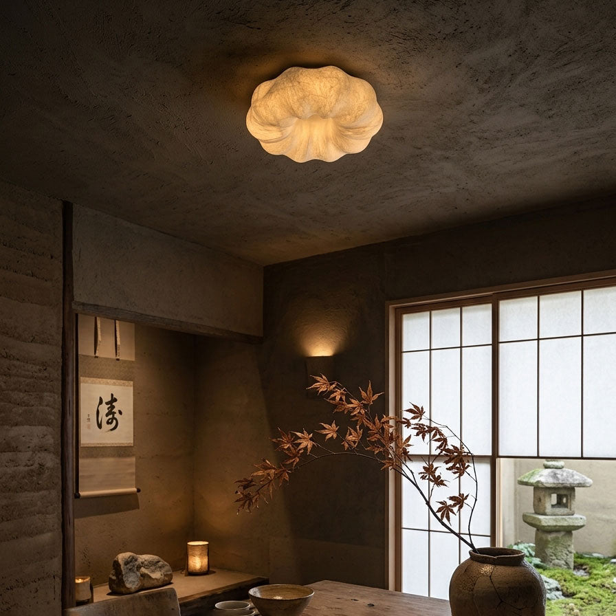 Cecily Organic Flush Mount Ceiling Light