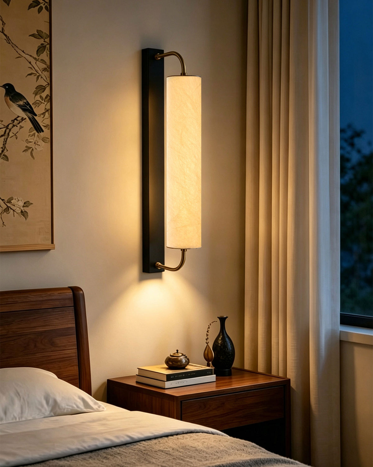 Cedric Silk Cylinder Wall Sconce – detail 18