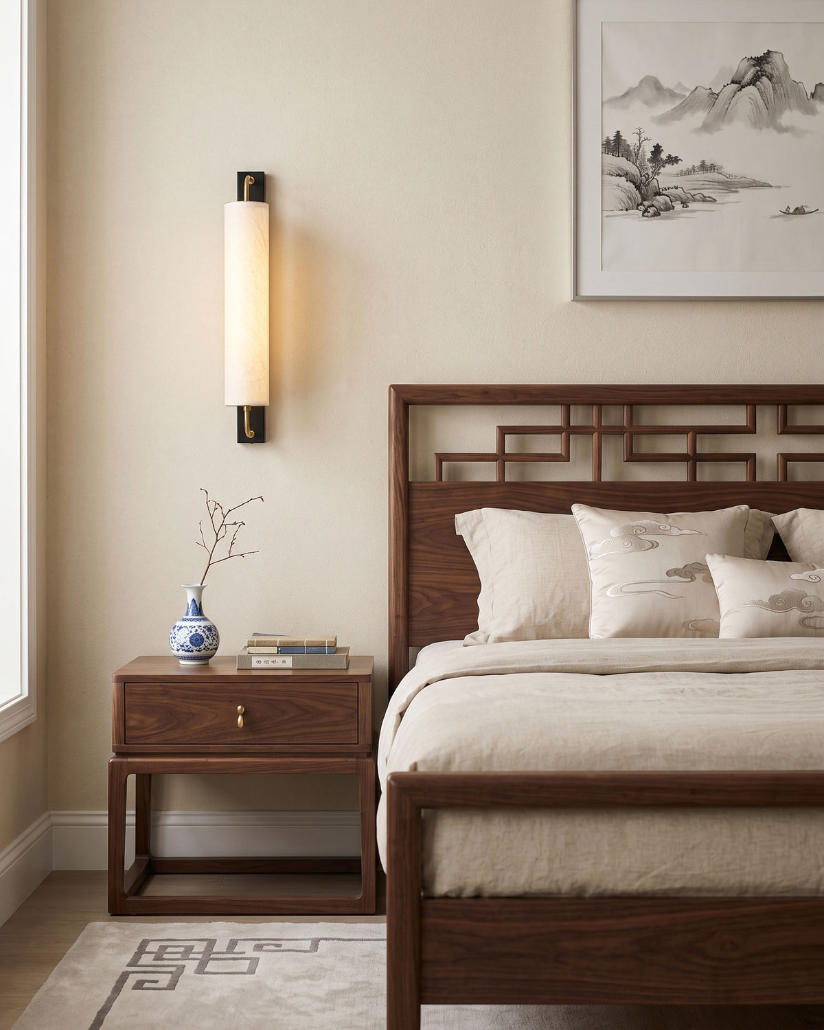 Cedric Silk Cylinder Wall Sconce – detail 10