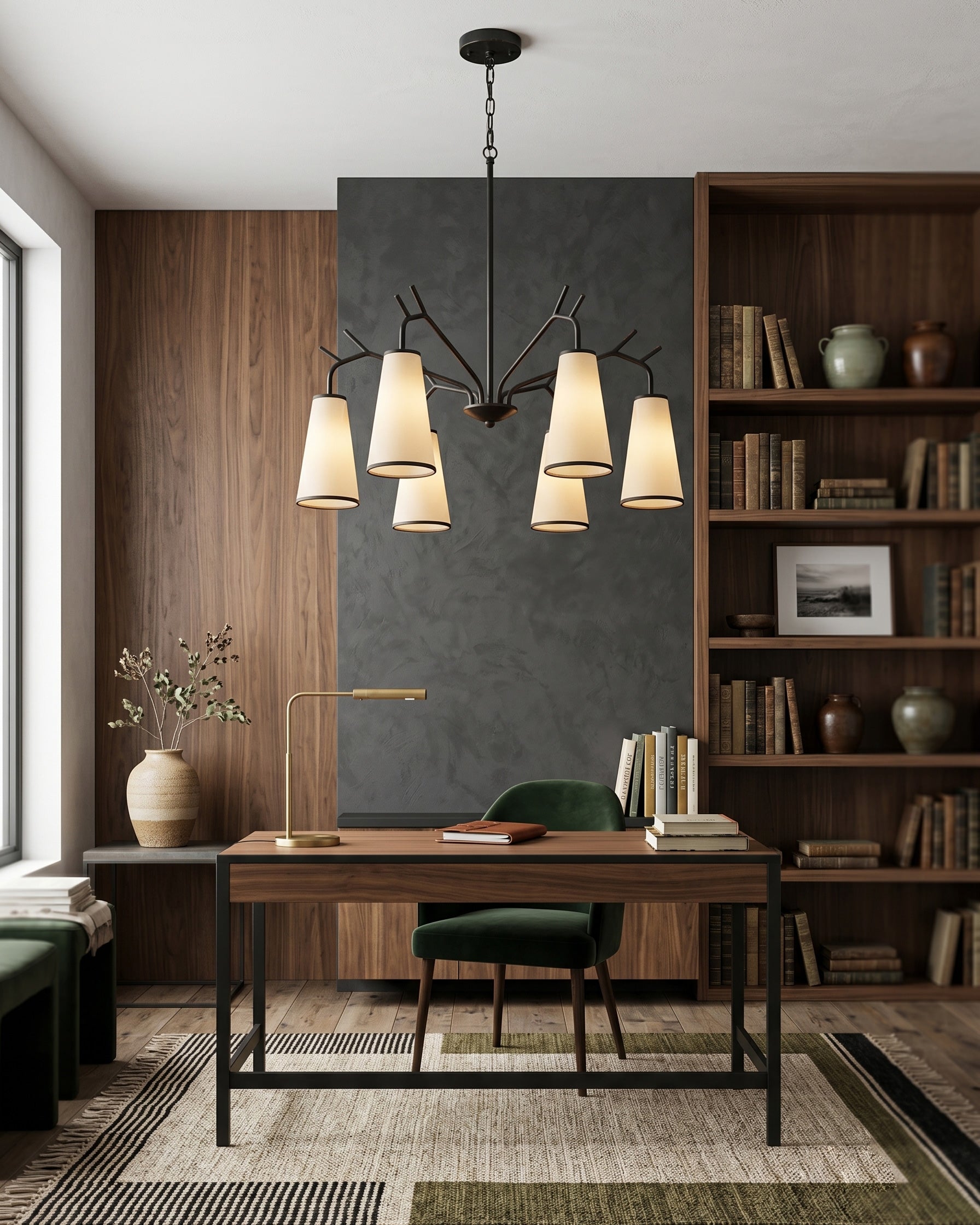Cervine Branch Fabric Chandelier