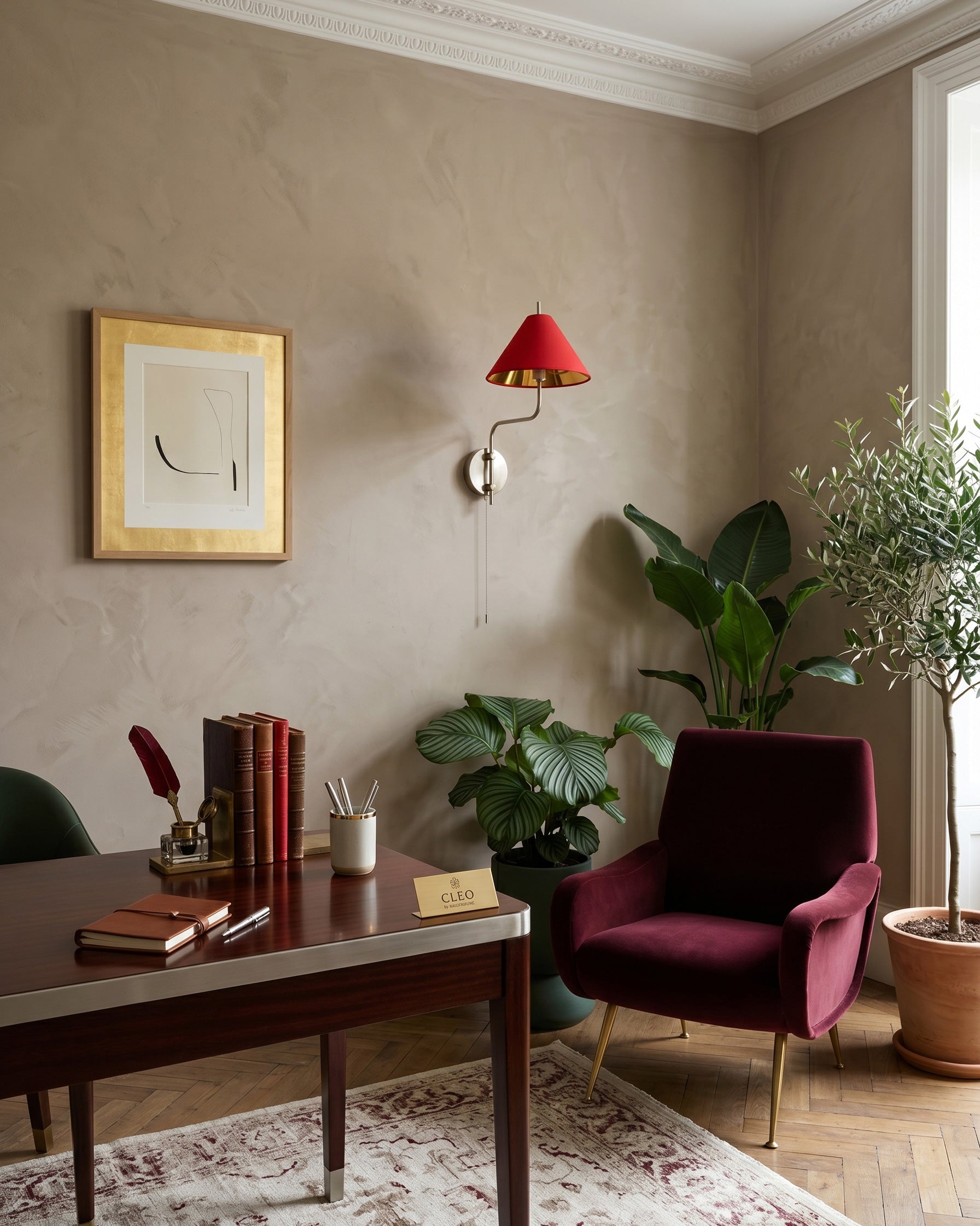 Cleo Red Wall Sconce