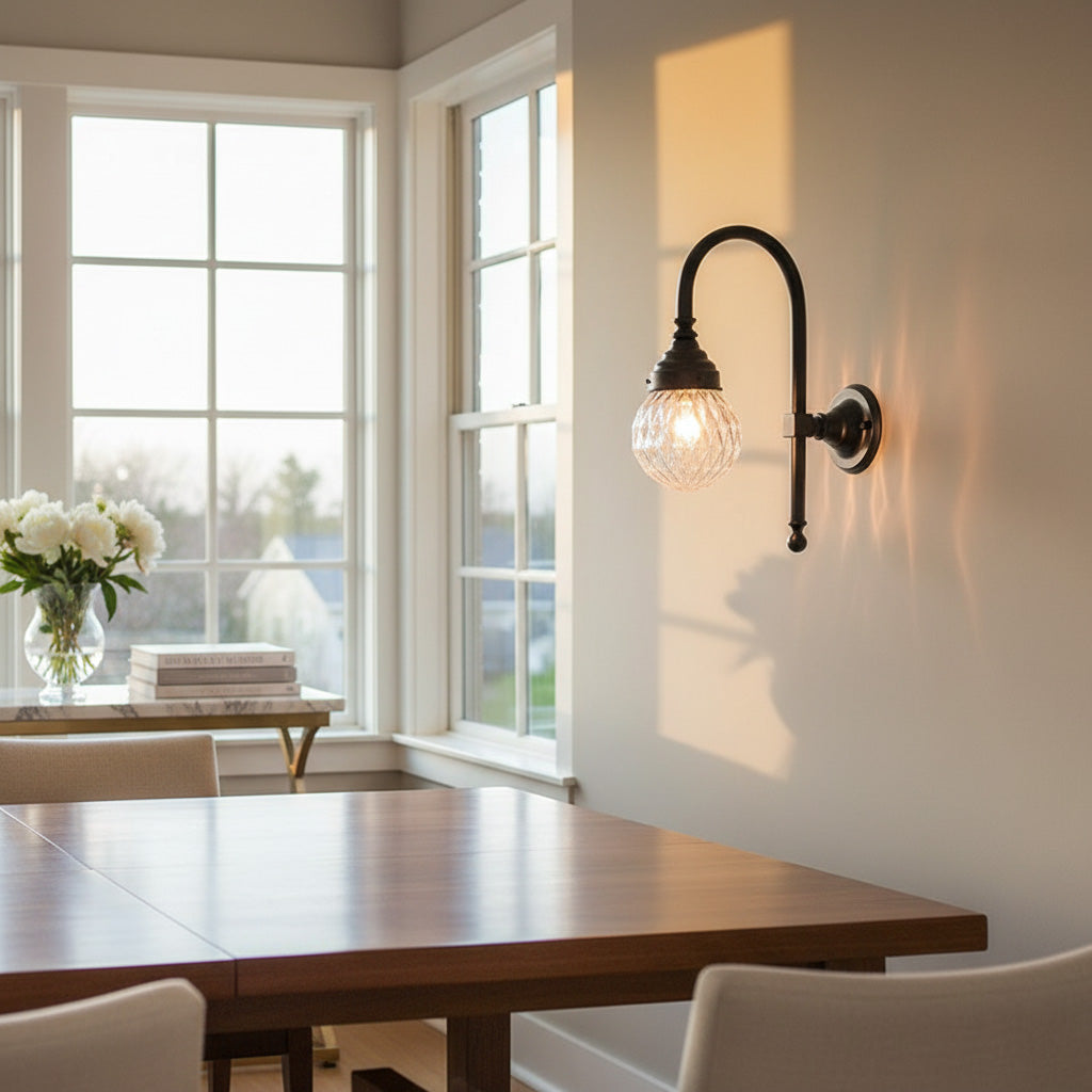 Colette Curved Arm Wall Sconce