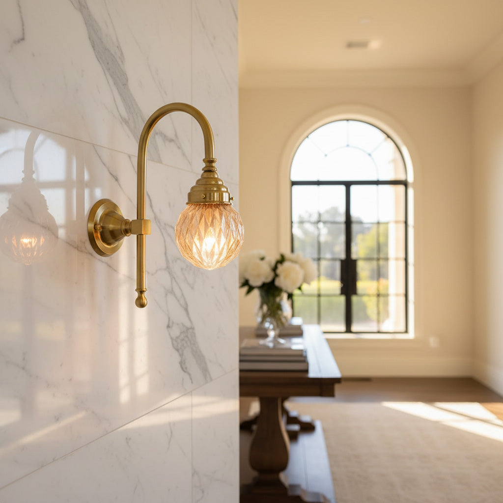 Colette Curved Arm Wall Sconce