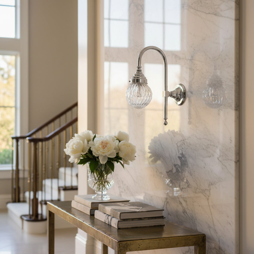 Colette Curved Arm Wall Sconce