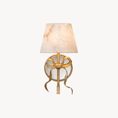 Colette Mirrored Alabaster Wall Sconce