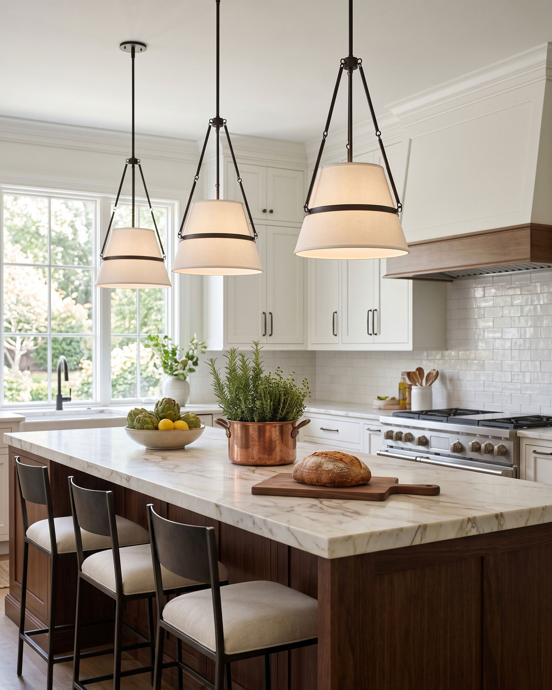 Collier Fabric Pendant Light