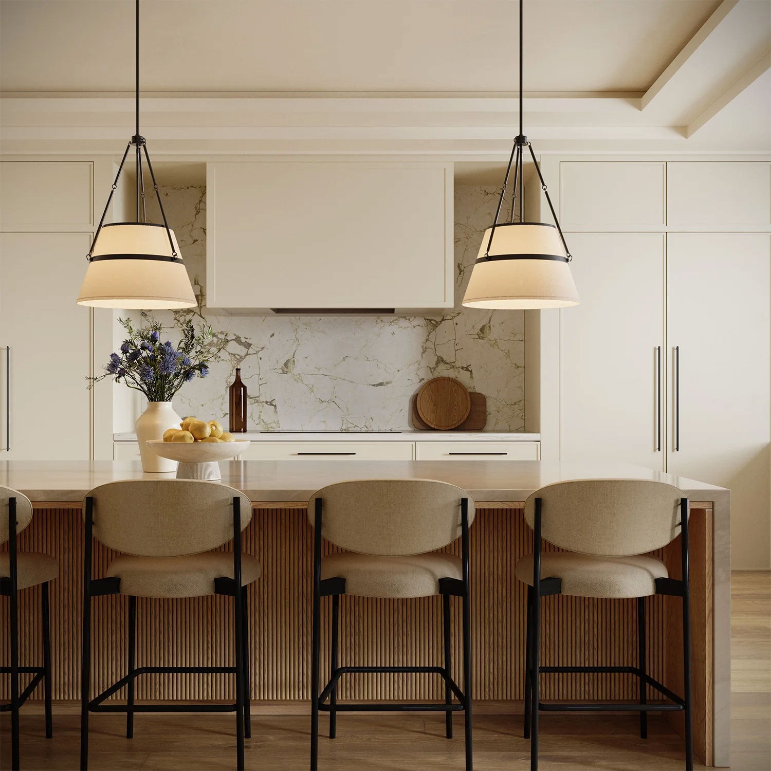 Collier Fabric Pendant Light