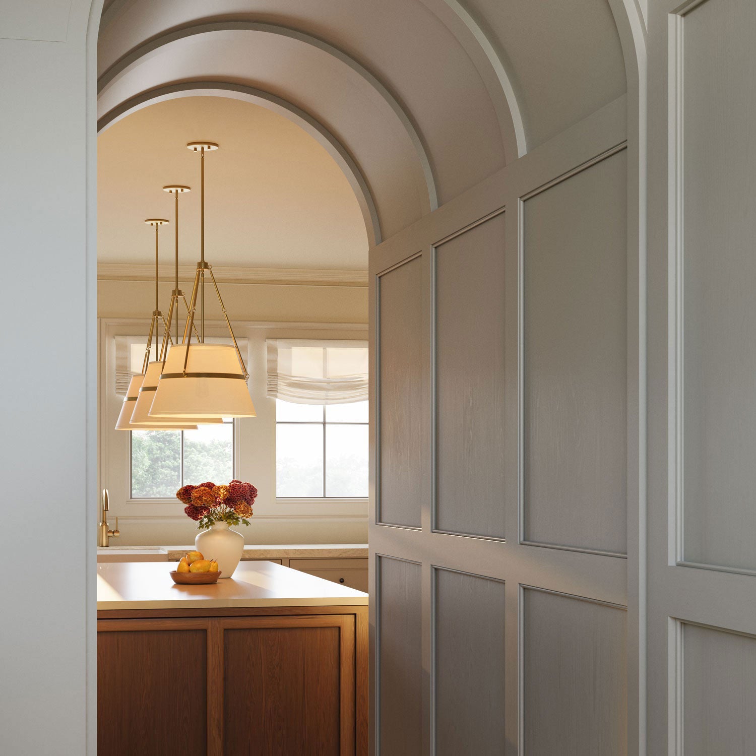 Collier Fabric Pendant Light