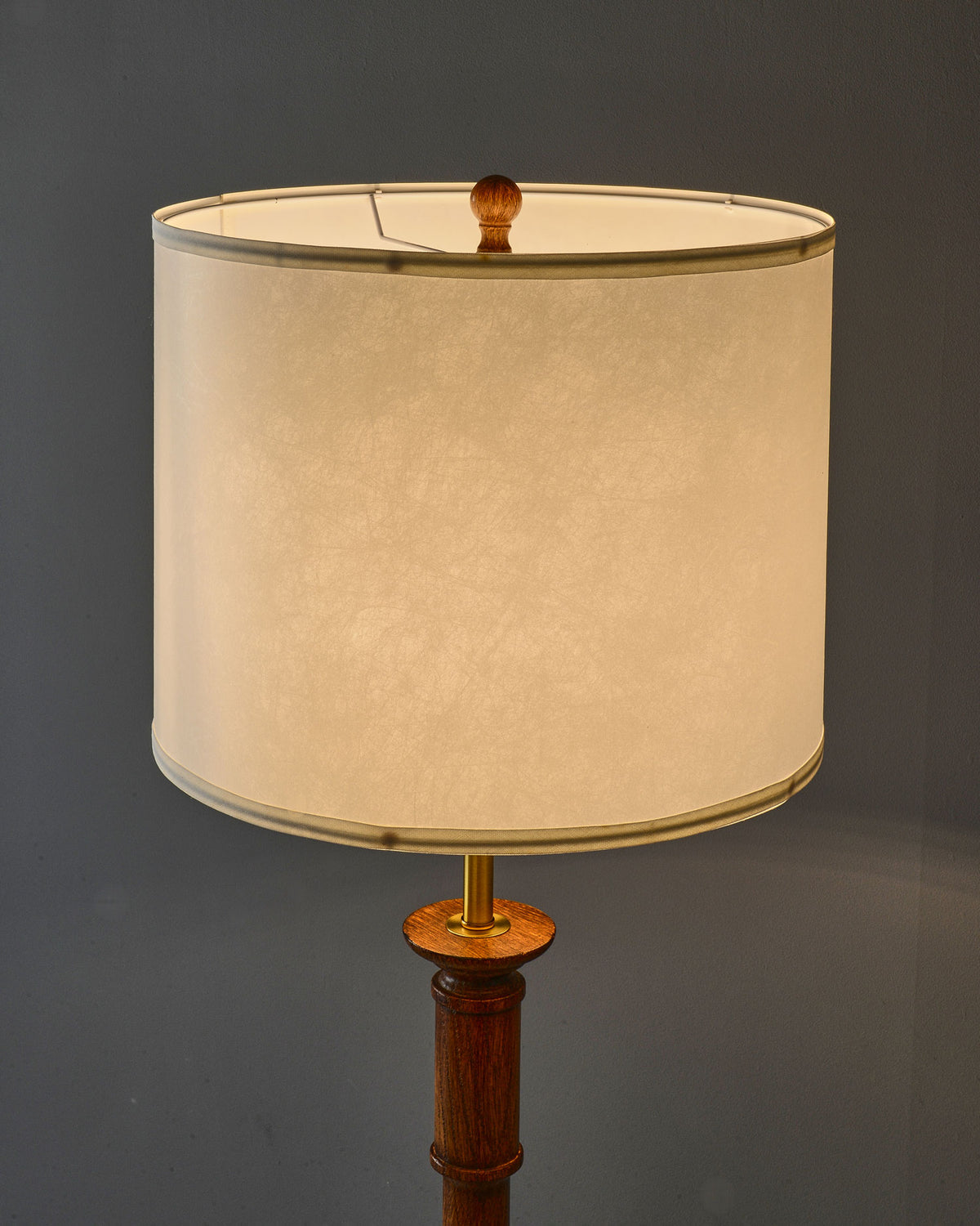 Colter Carved Wood Floor Lamp