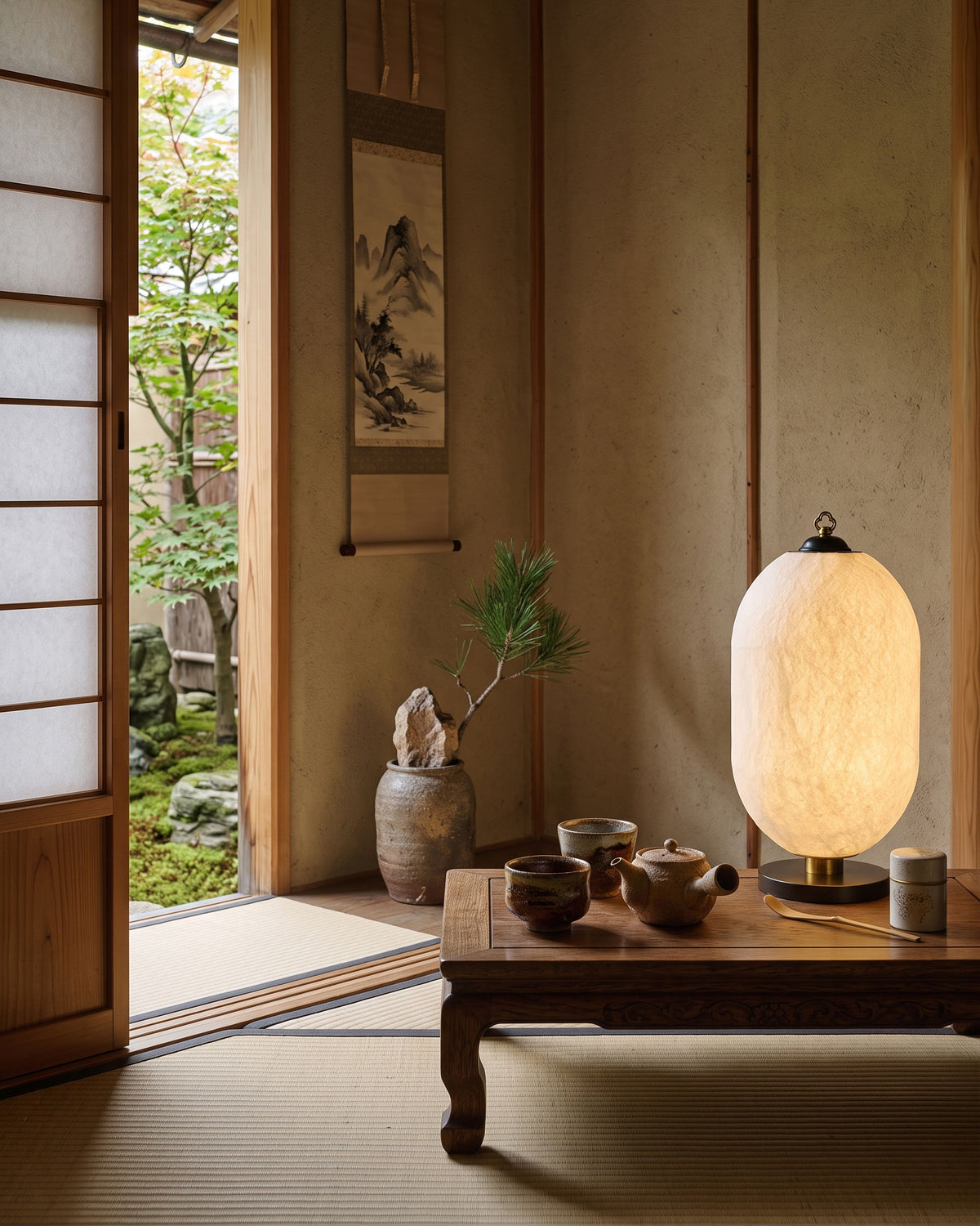 Constantine Natural Silk Table Lamp