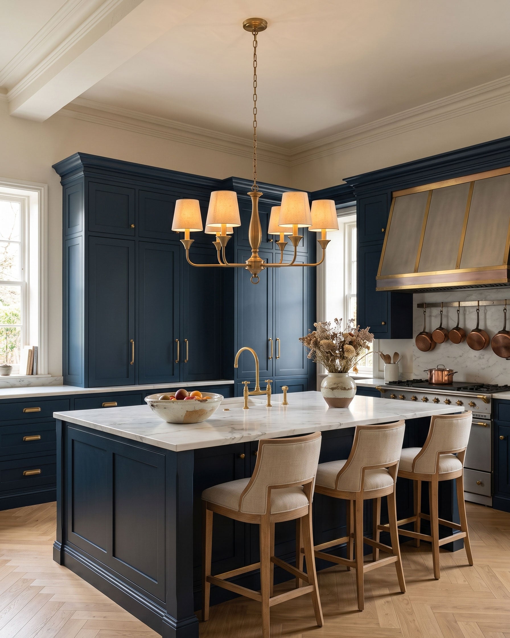 Corinne Classic Brass Chandelier