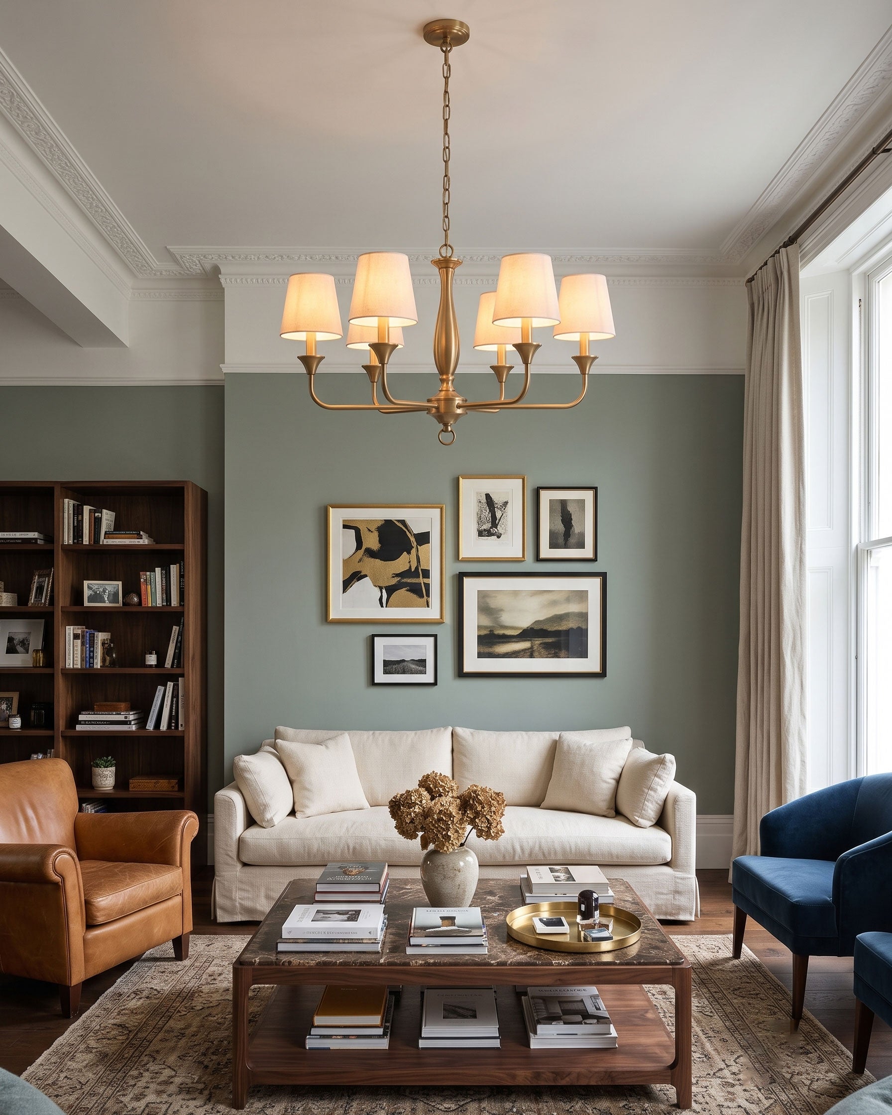 Corinne Classic Brass Chandelier