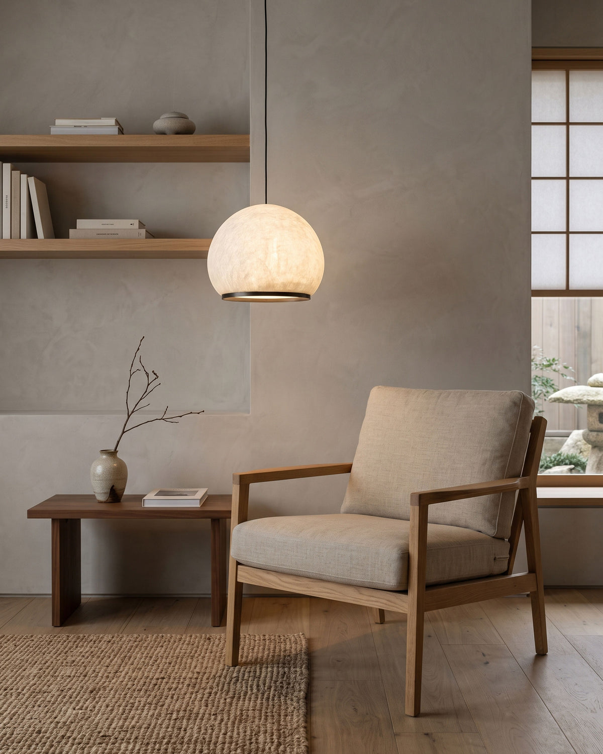 Cosimo Mulberry Silk Pendant Light