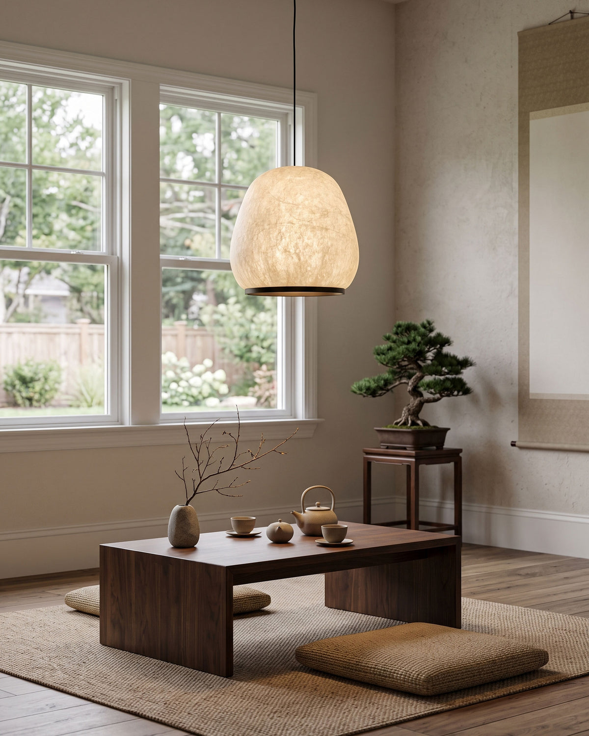 Cosimo Mulberry Silk Pendant Light