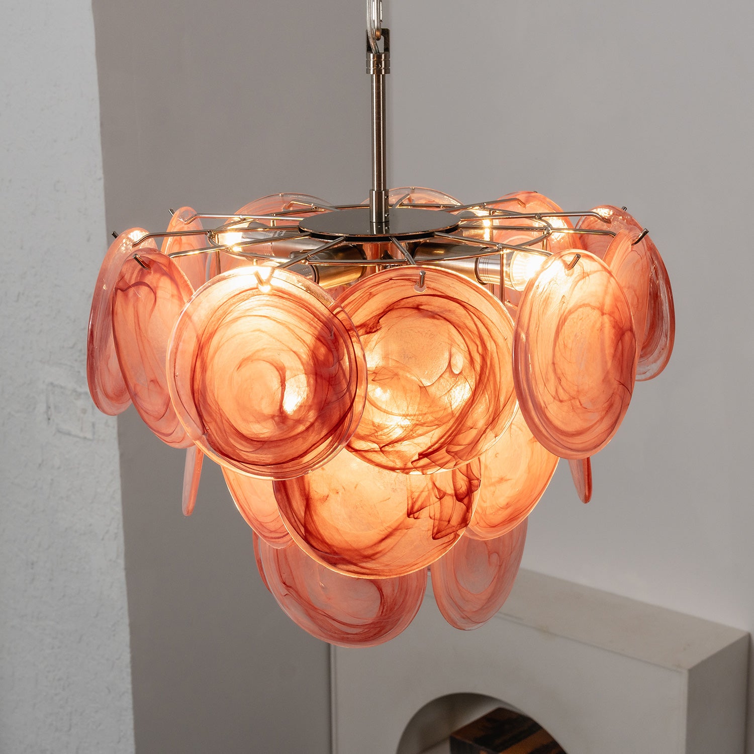 Cressida Glass Disk Chandelier