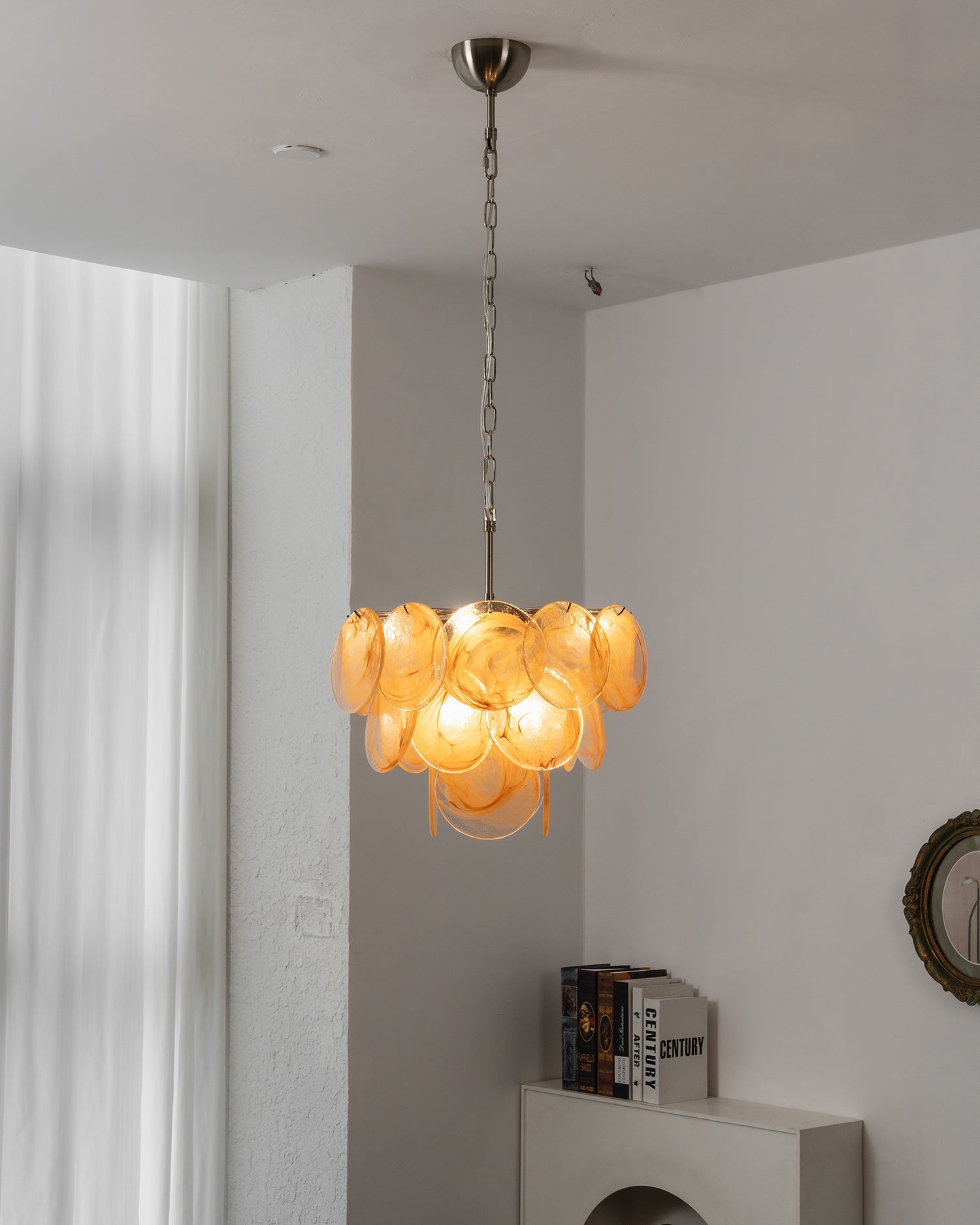 Cressida Glass Disk Chandelier