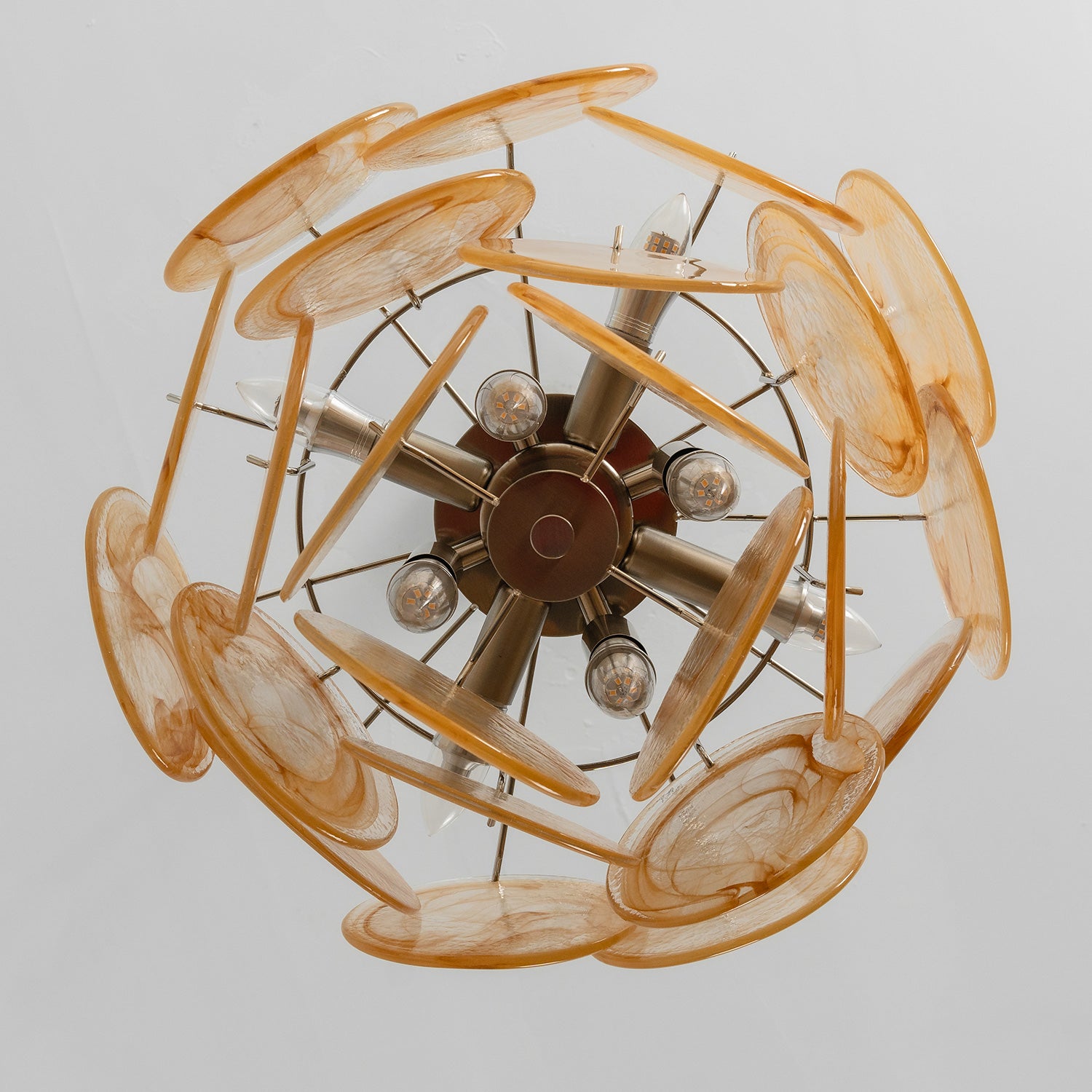 Cressida Glass Disk Chandelier