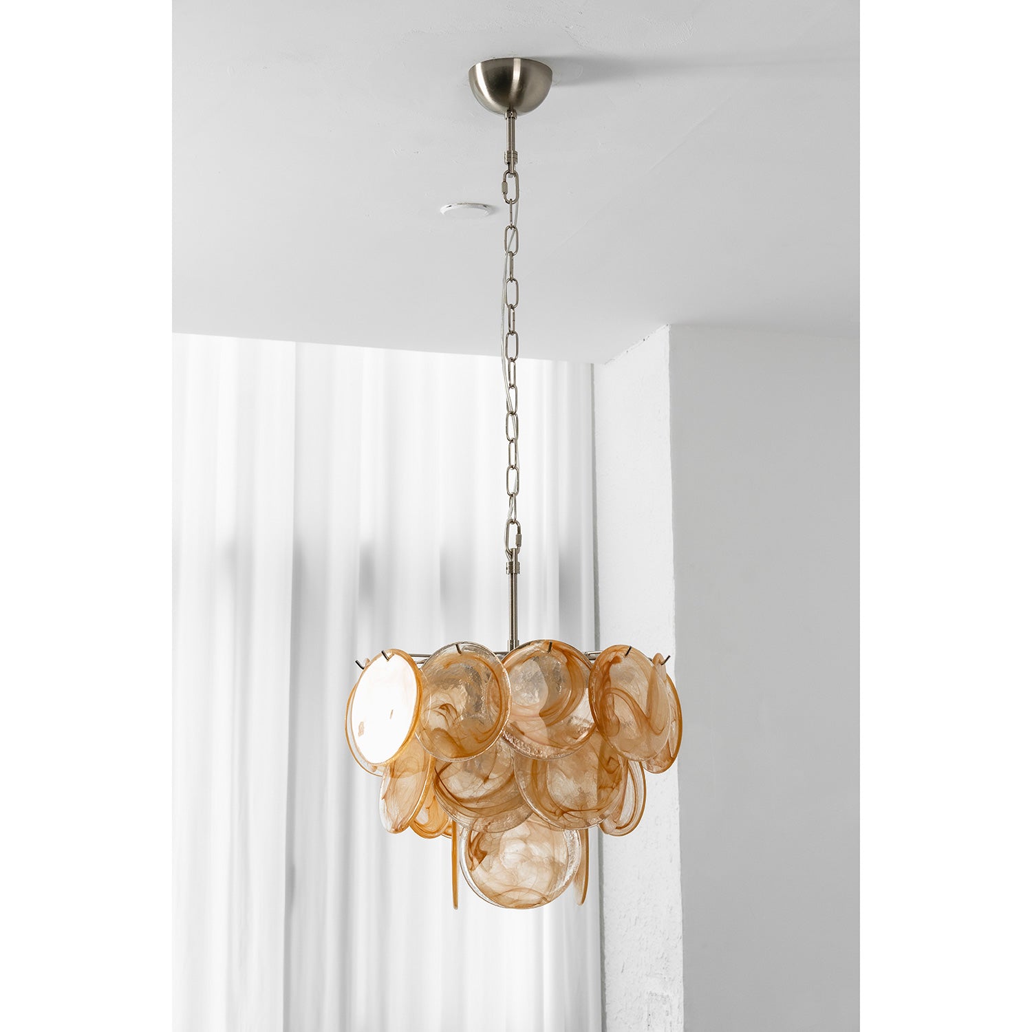 Cressida Glass Disk Chandelier