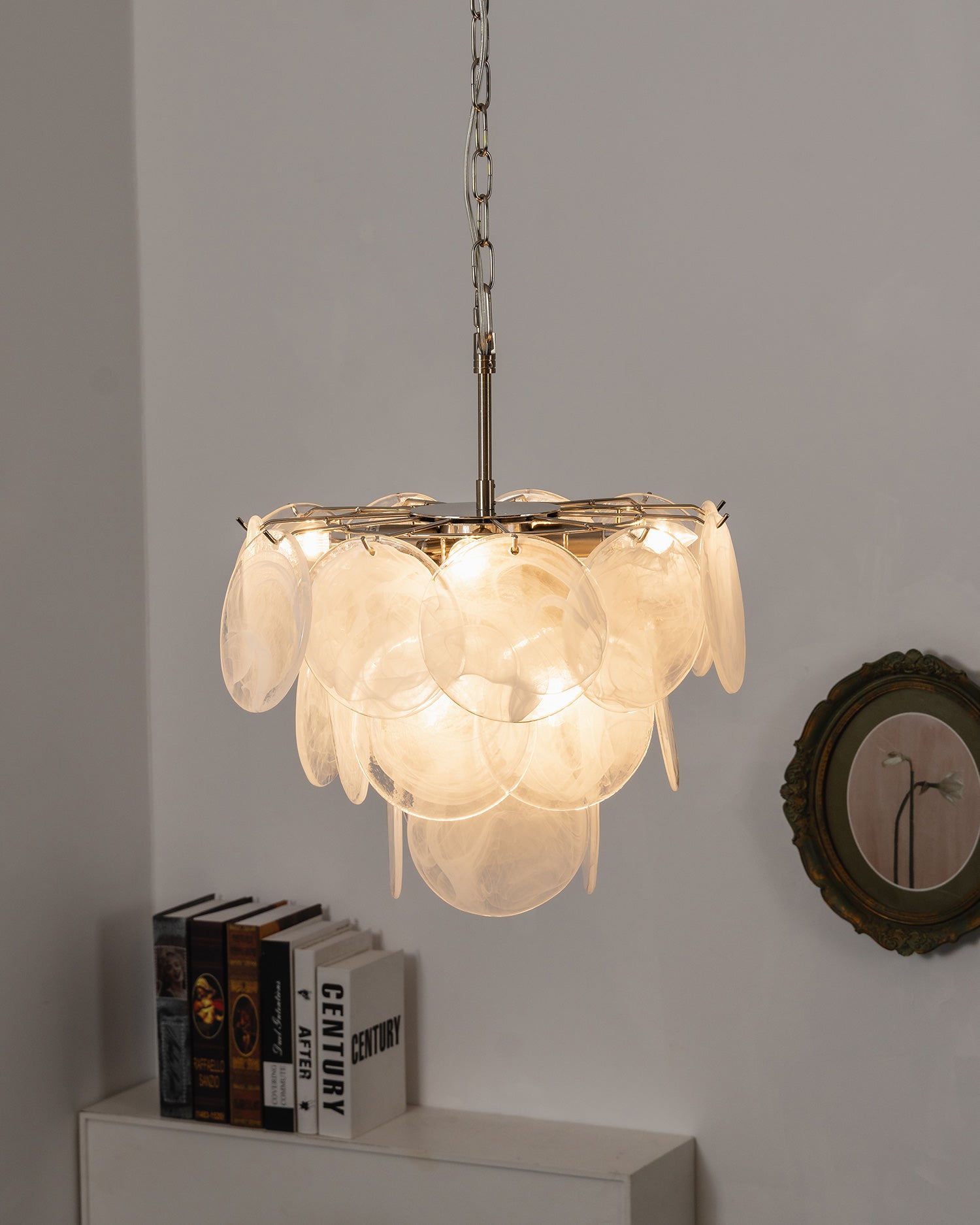 Cressida Glass Disk Chandelier