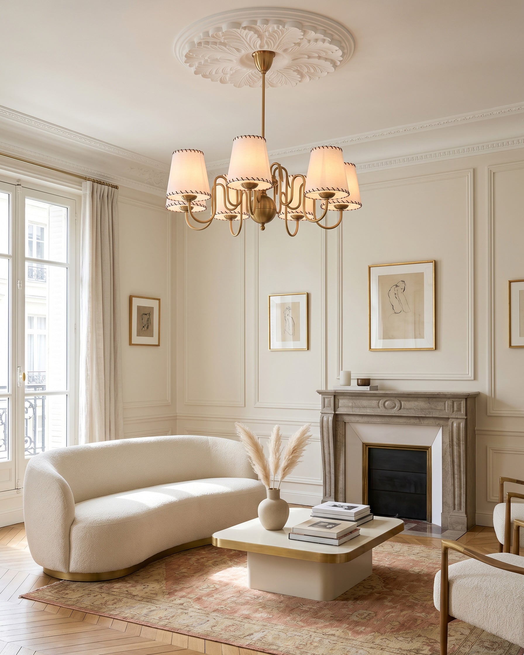 Cyprian Shaded Chandelier