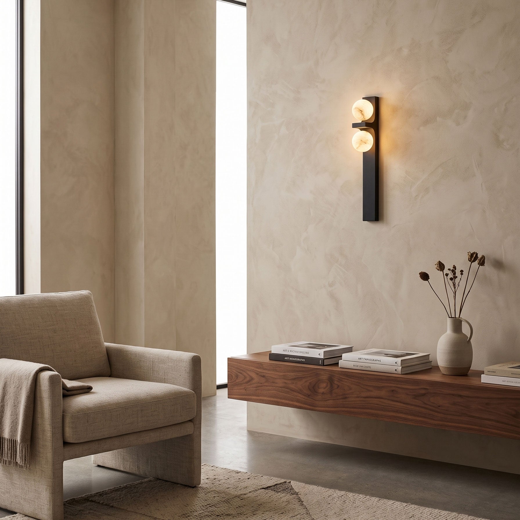 Darian Dual Globe Wall Sconce