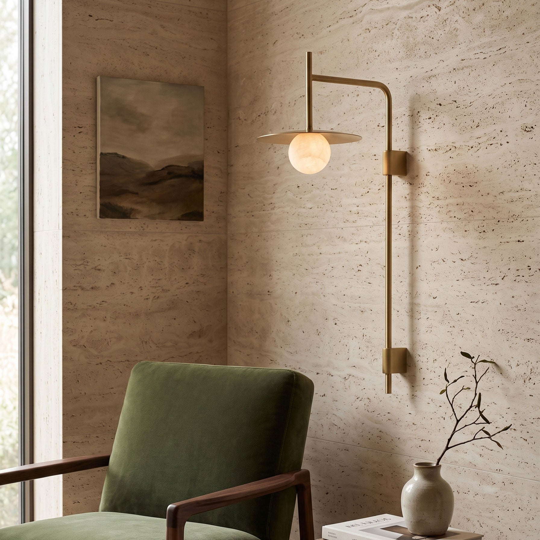 Darius Alabaster Wall Sconce