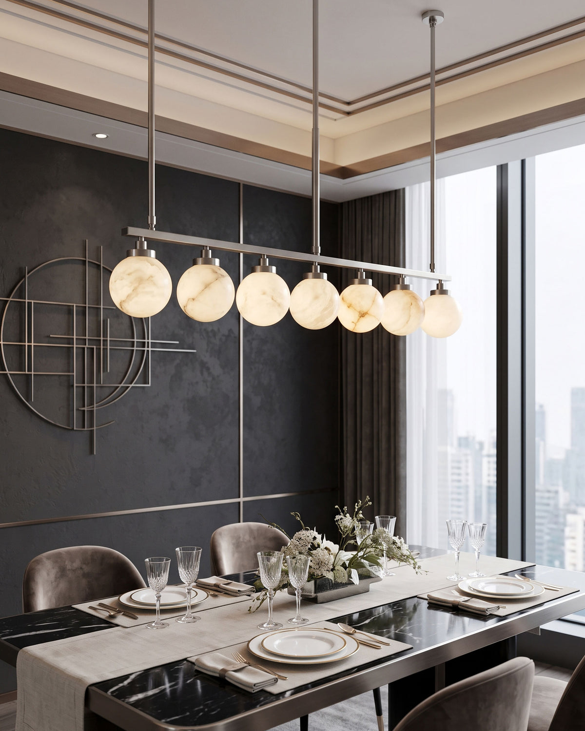 Davis Alabaster Chandelier