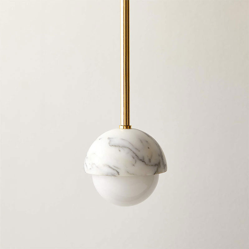 Devereux Marble Globe Pendant Light