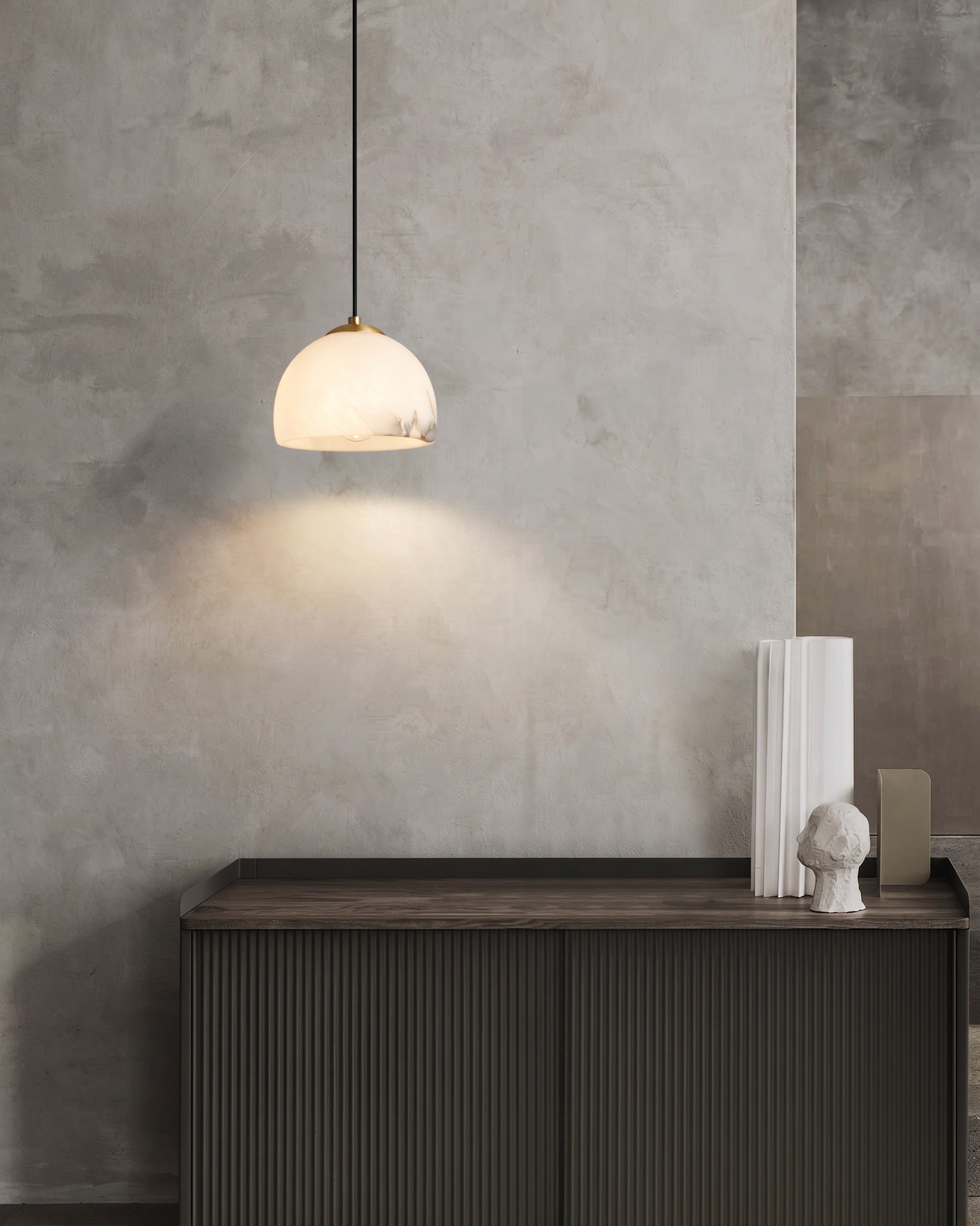 Eamon Alabaster Dome Pendant Lamp