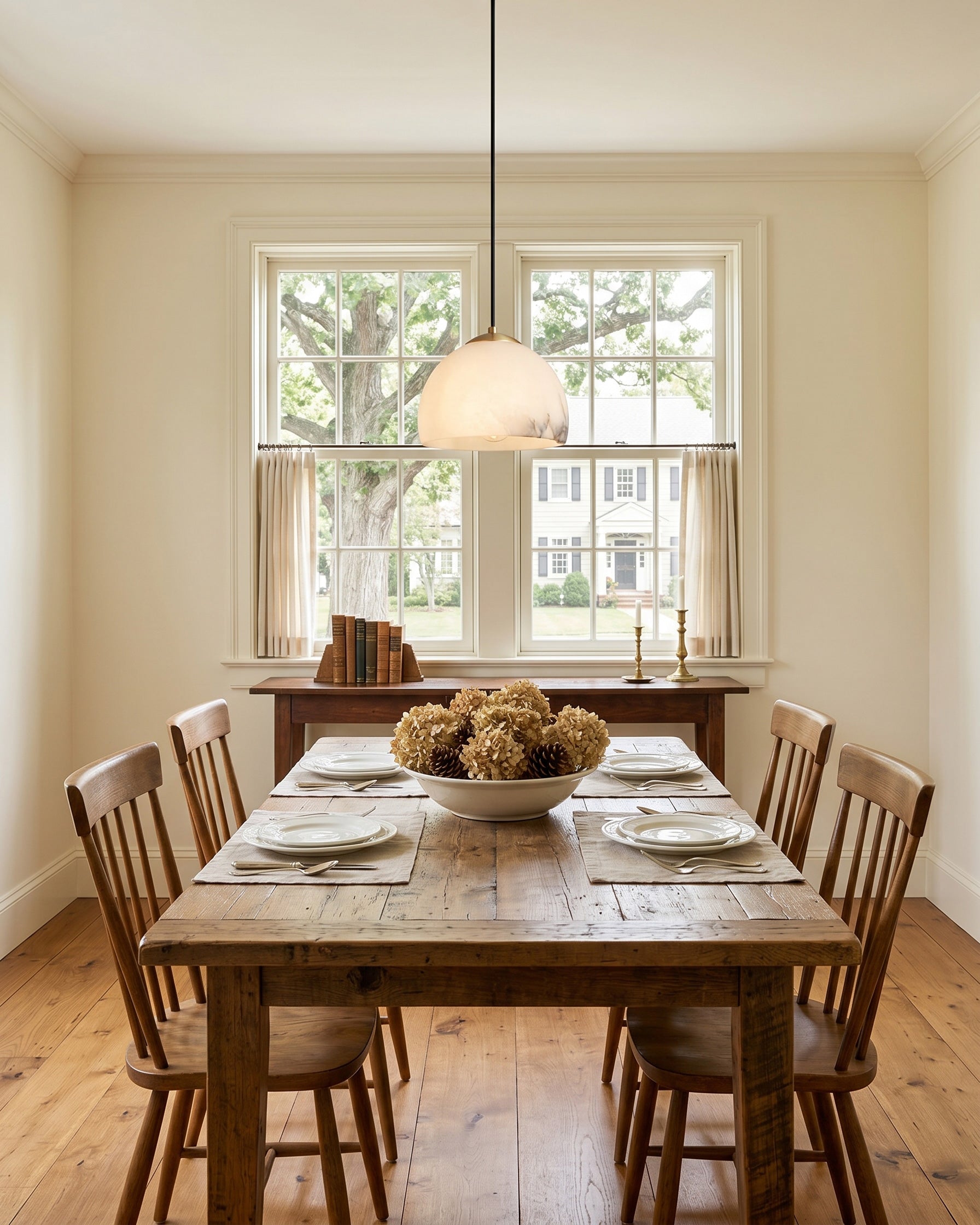 Eamon Alabaster Dome Pendant Lamp
