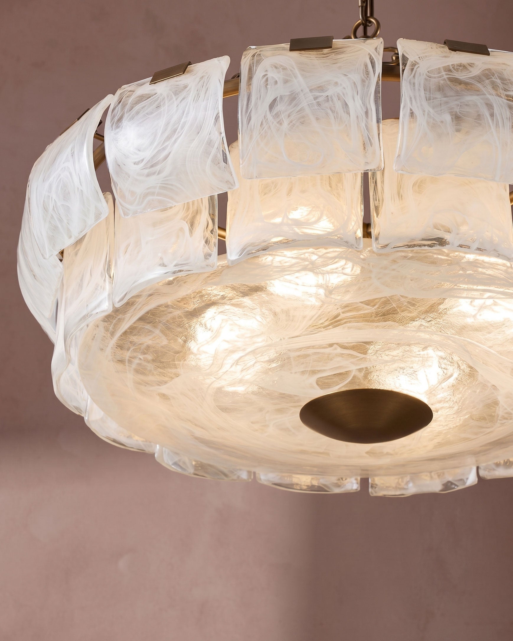 Eldon Textured Glass Chandelier