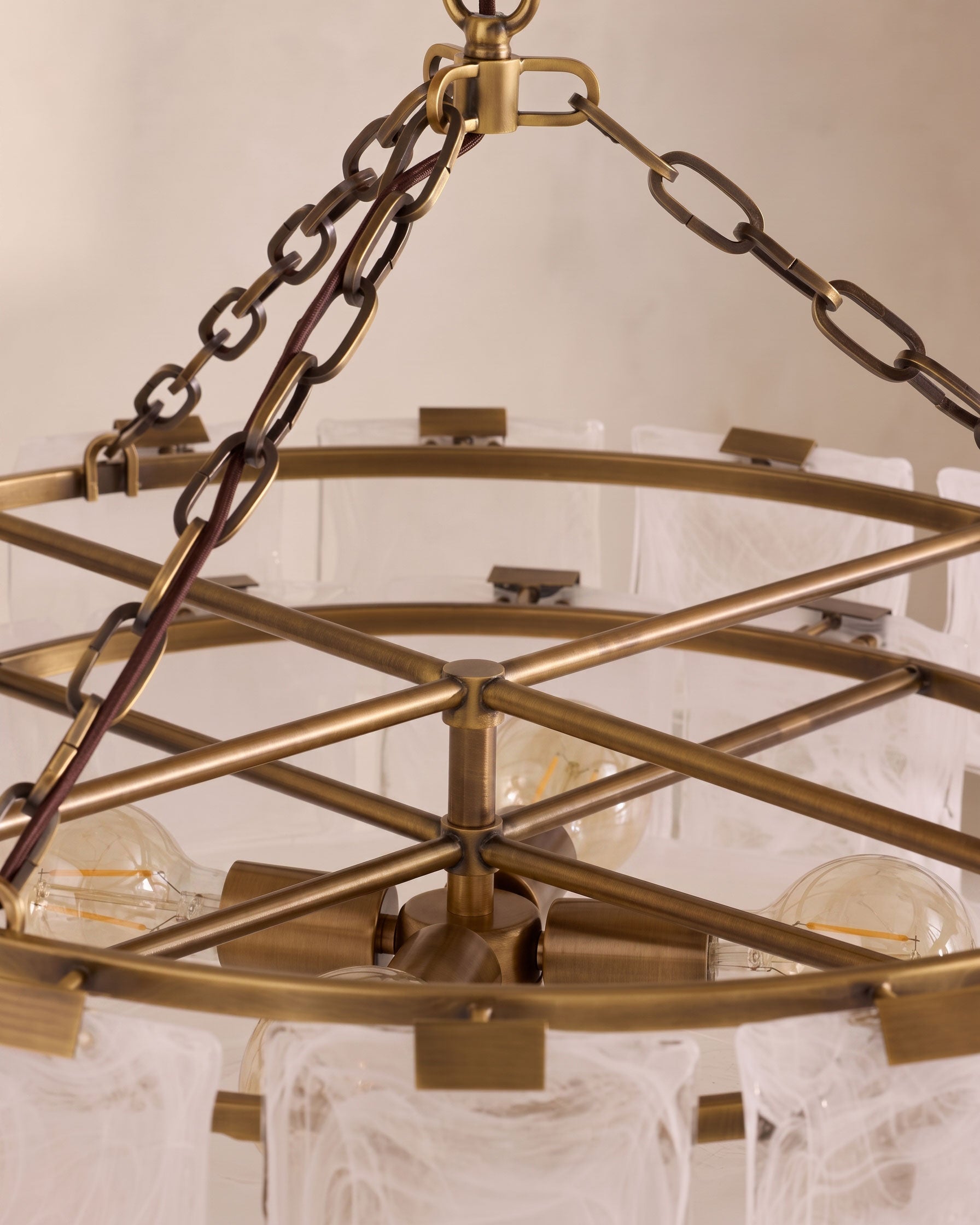 Eldon Textured Glass Chandelier