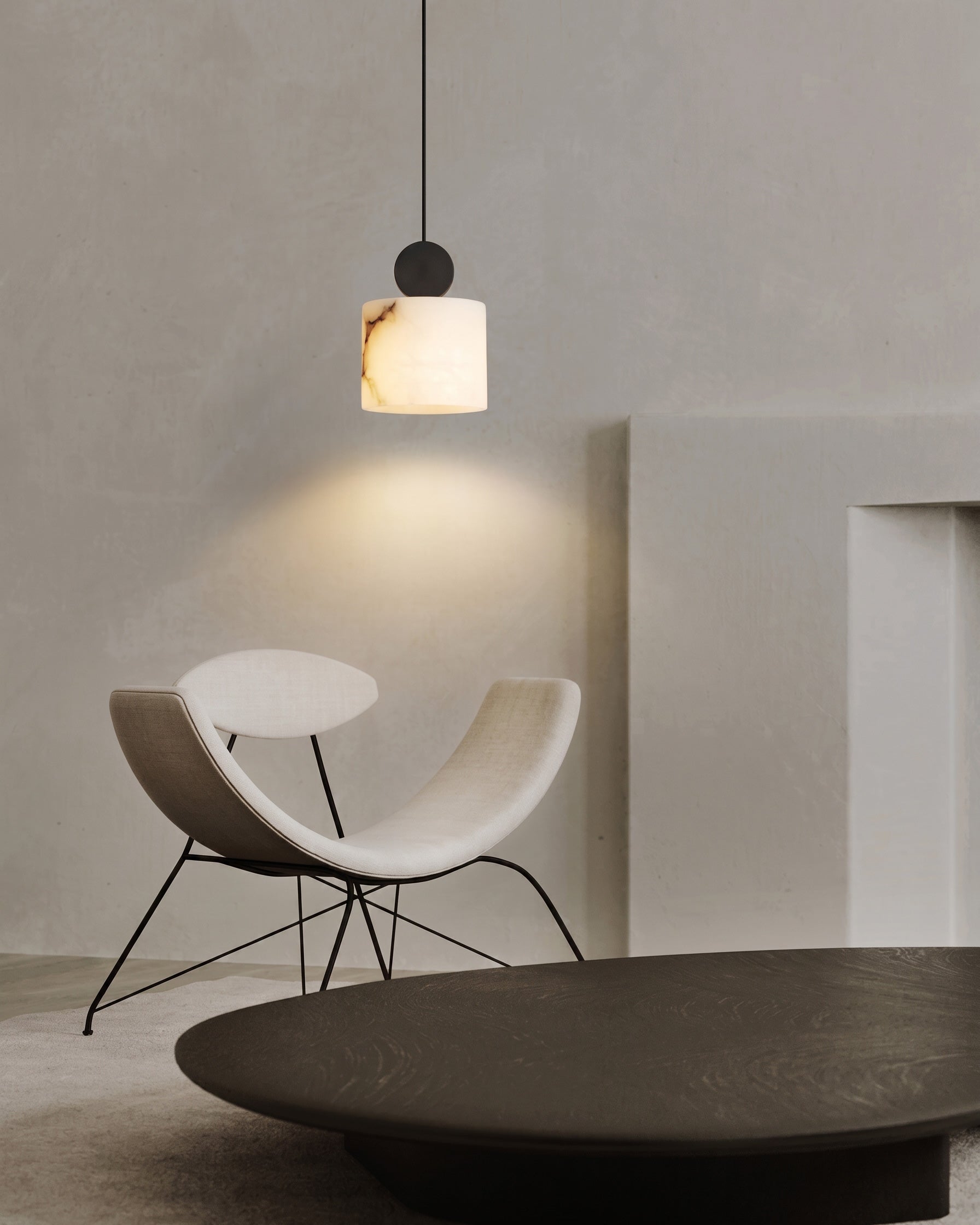 Elian Alabaster Pendant Light