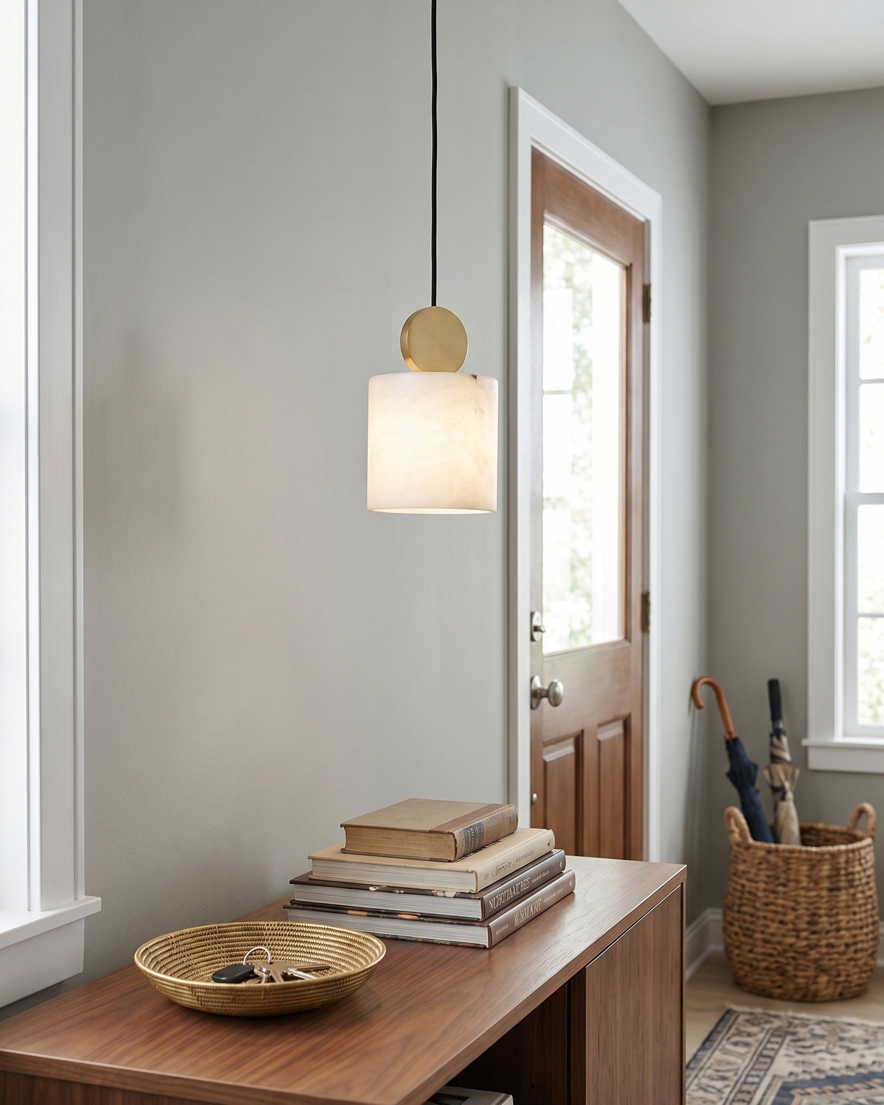 Elian Alabaster Pendant Light