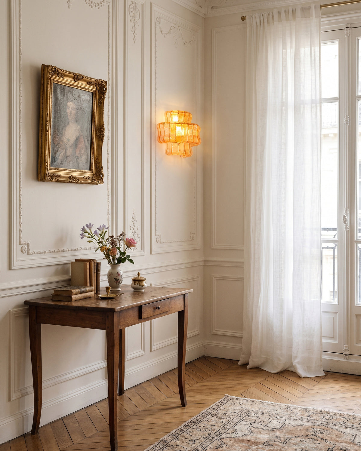 Ellington Green Ribbed Wall Sconce