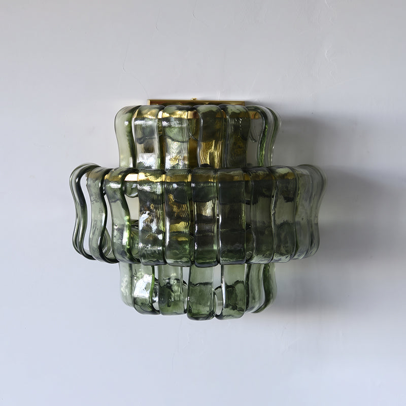 Ellington Green Ribbed Wall Sconce