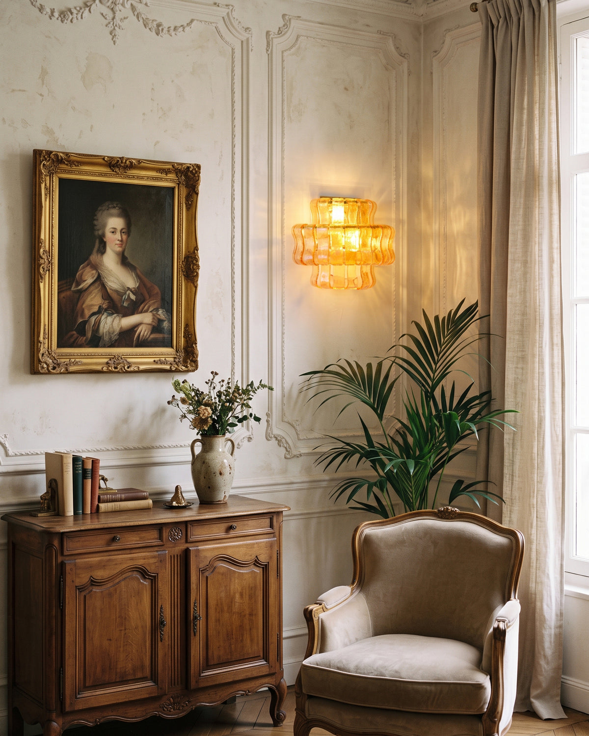 Ellington Green Ribbed Wall Sconce