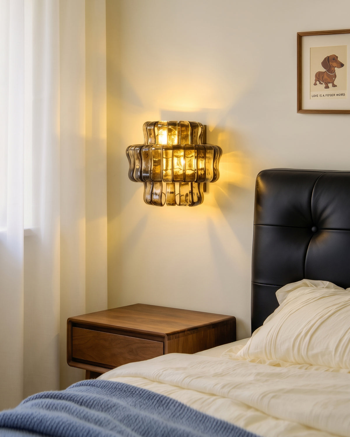Ellington Green Ribbed Wall Sconce