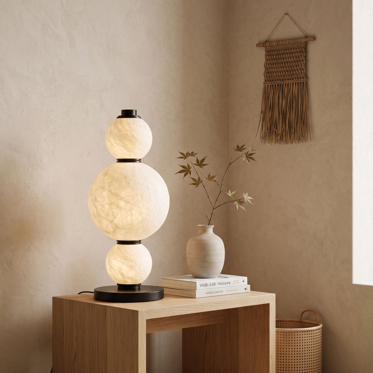 Elric Mulberry Silk Table Lamp