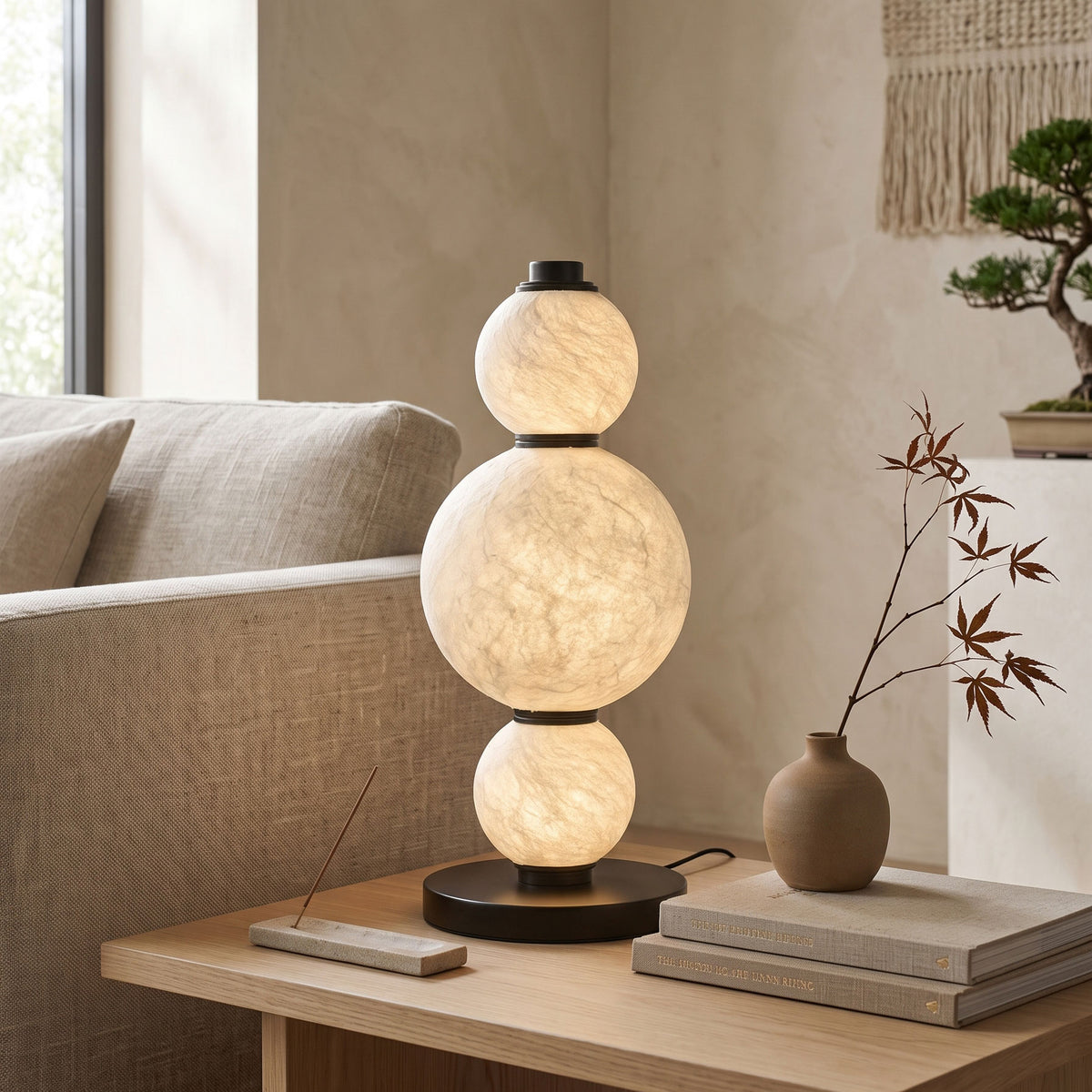 Elric Mulberry Silk Table Lamp
