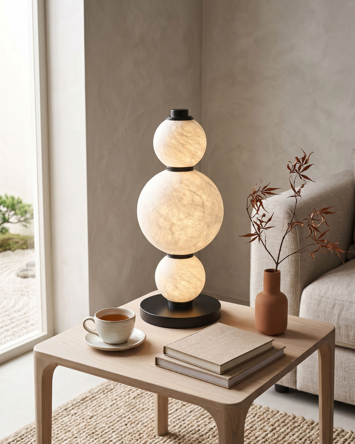 Elric Mulberry Silk Table Lamp